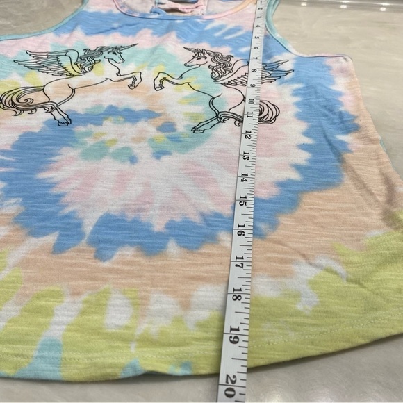 So Unicorn Sleeveless Tie-Dye Tank Top XL 14/16 - Picture 6 of 10